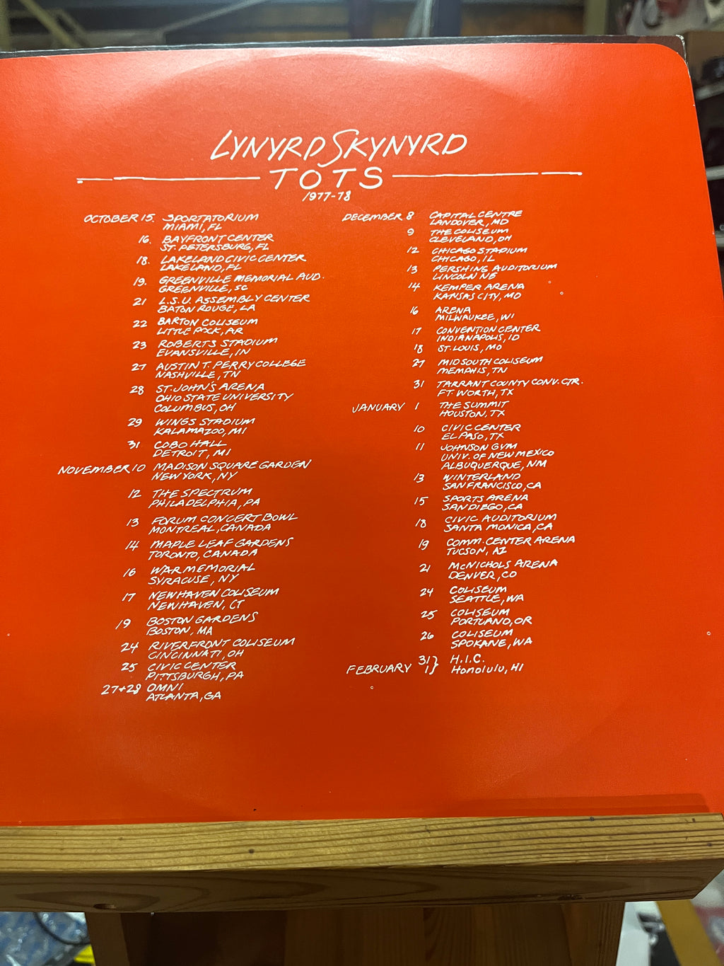 Lynyrd Skynyrd: Street Surivors LP Original Copy