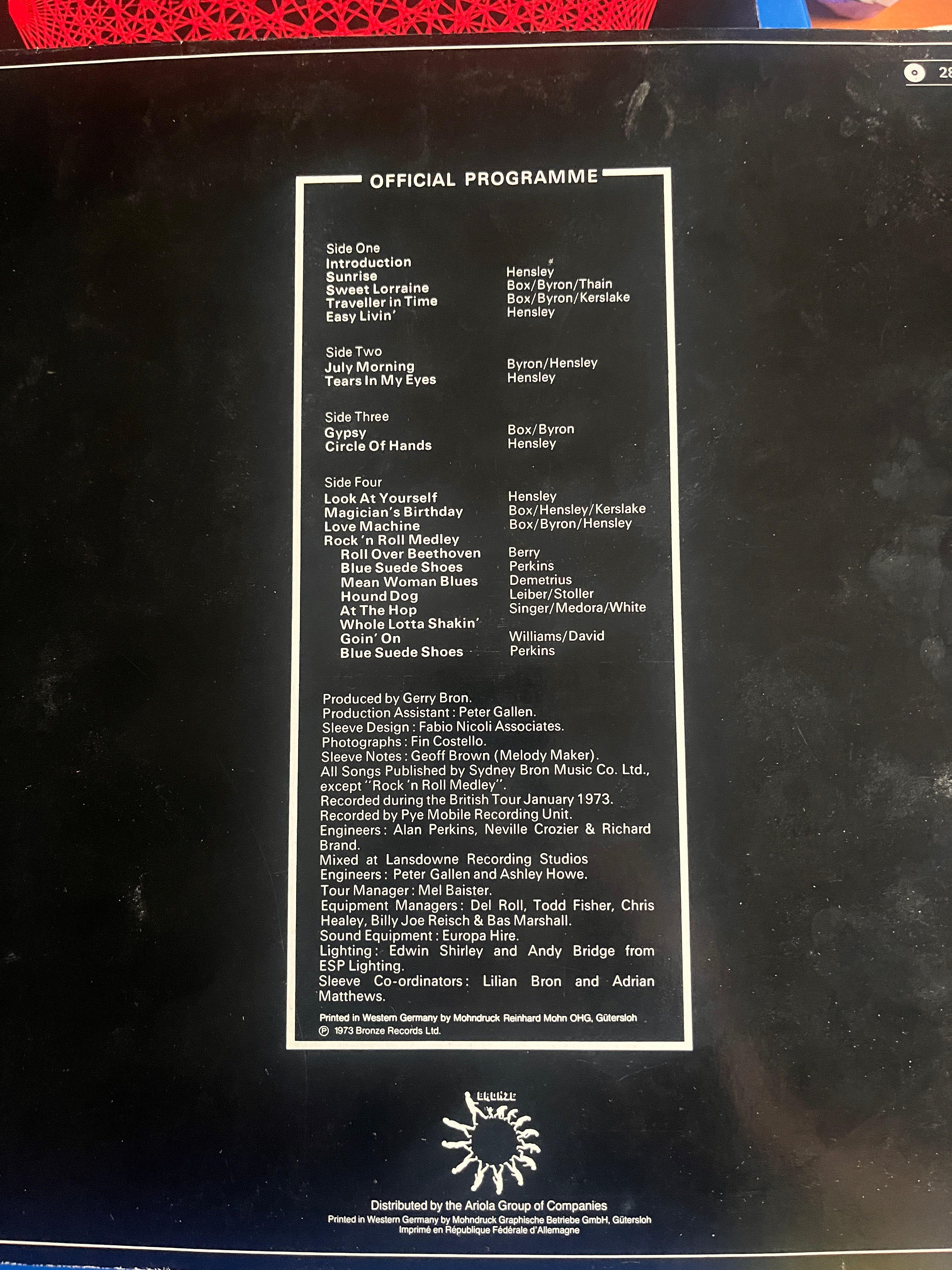 Uriah Heep – Live 73 (2LP)