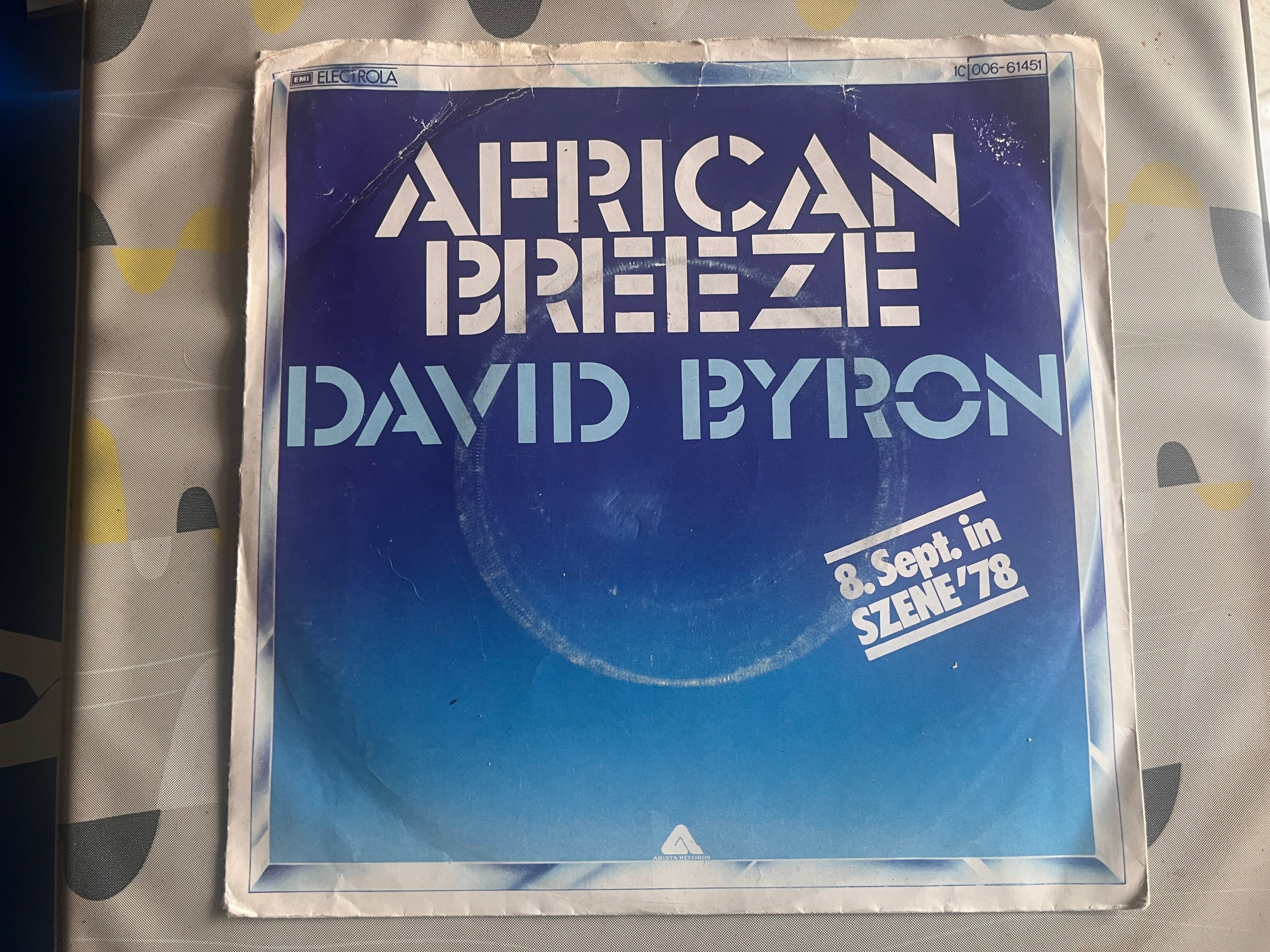 David Byron: African Breeze/Down on My Luck  7" single