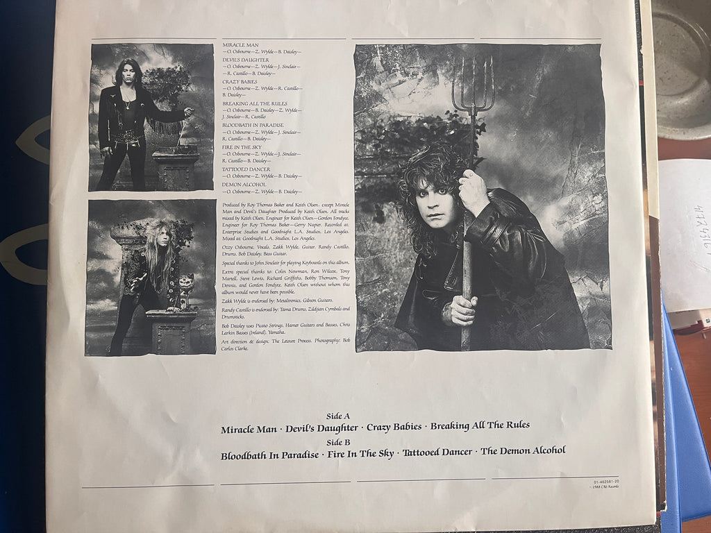 Ozzy Osbourne – No Rest for the Wicked (1988) LP