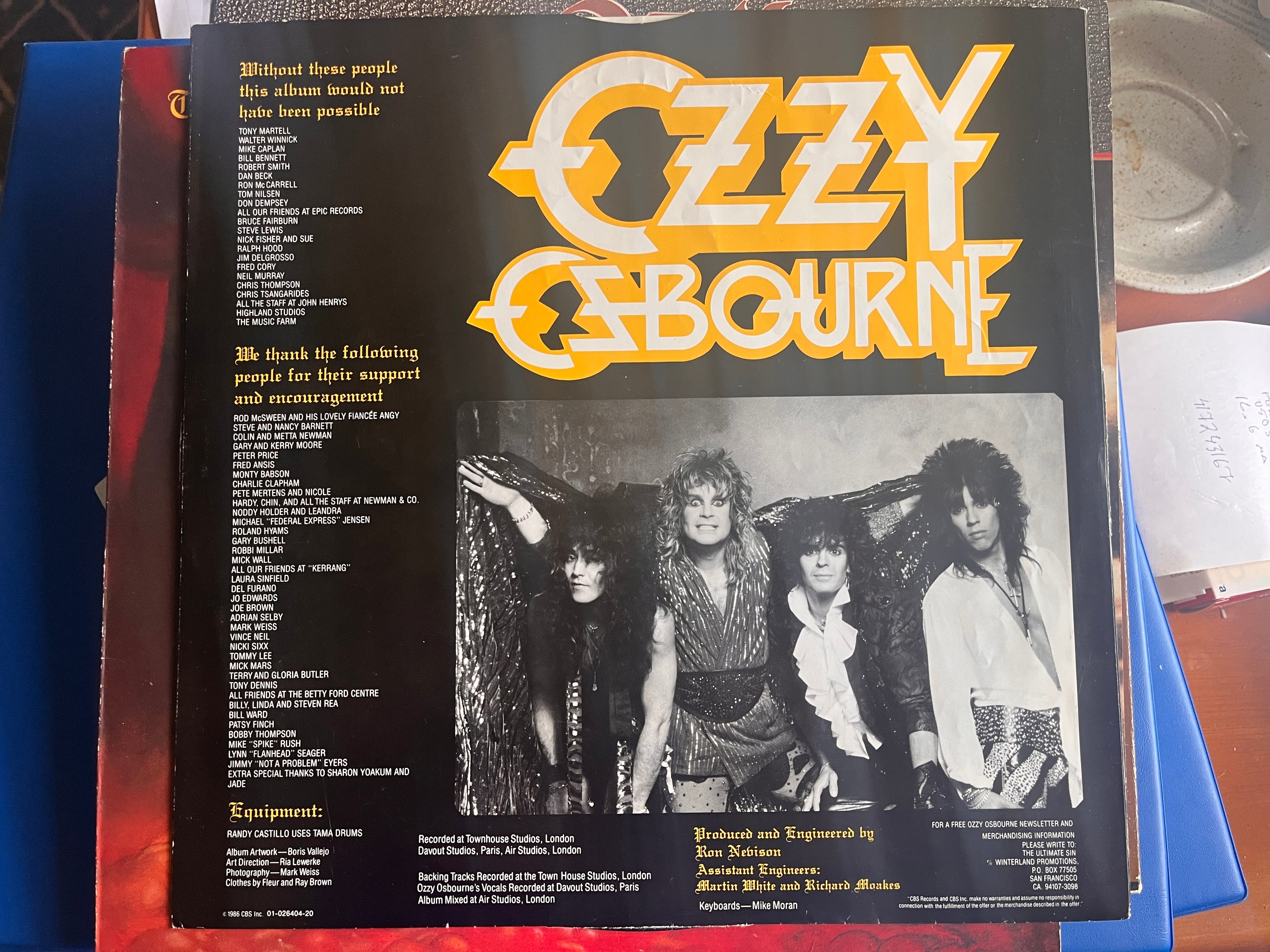 Ozzy Osbourne – The Ultimate Sin (1986) LP