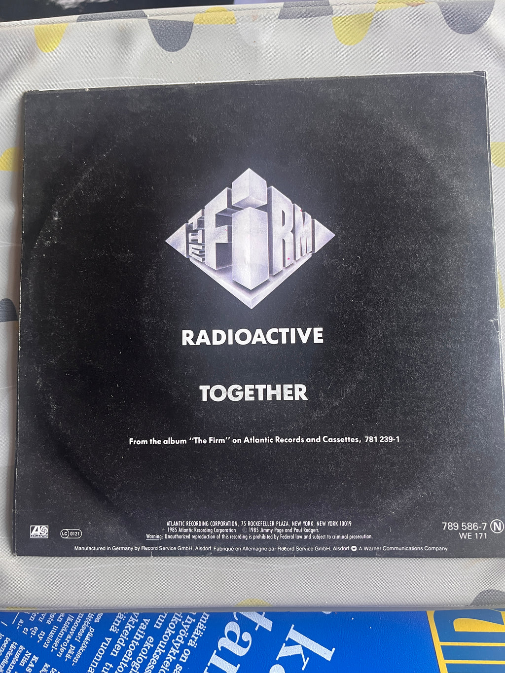 The Firm – Radioactive (1984) 7" Single