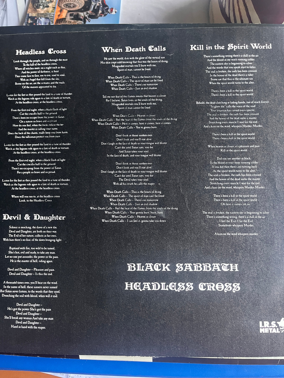Black Sabbath – Headless Cross (1989) LP