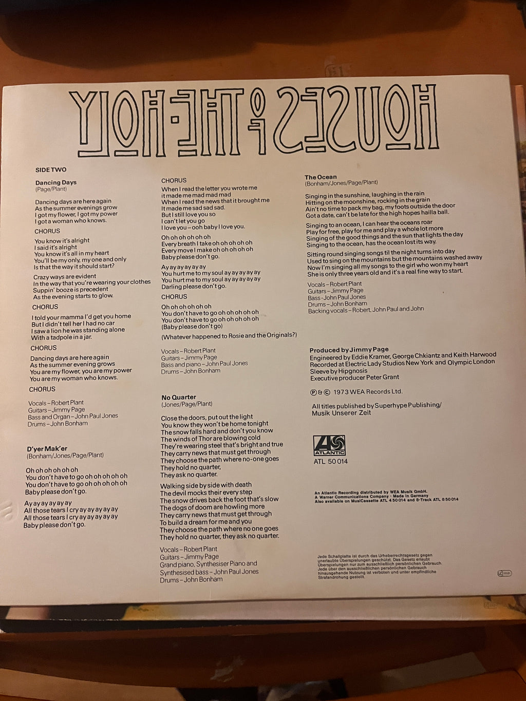 Led Zeppelin: Houses Of The Holy