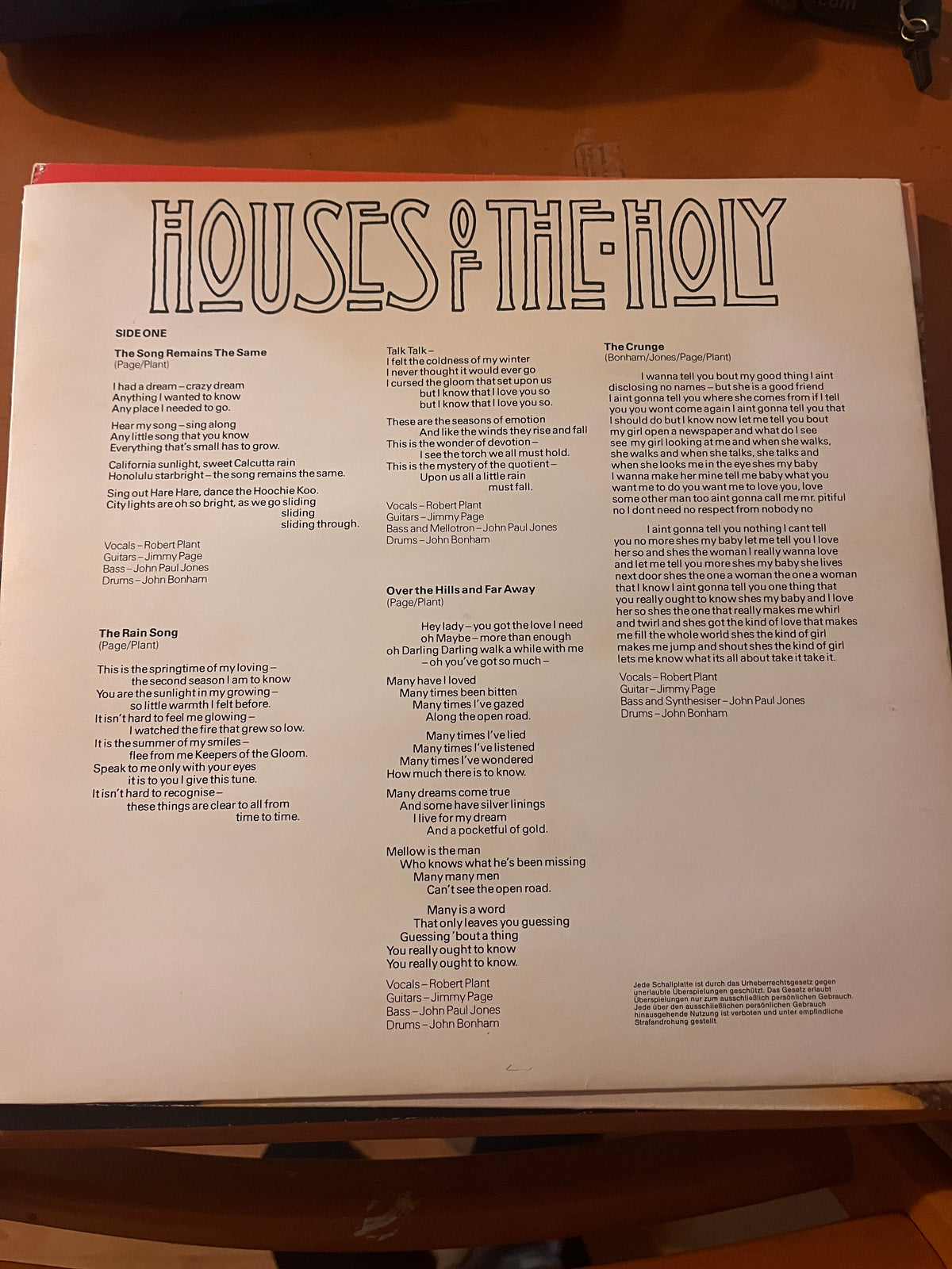 Led Zeppelin: Houses Of The Holy