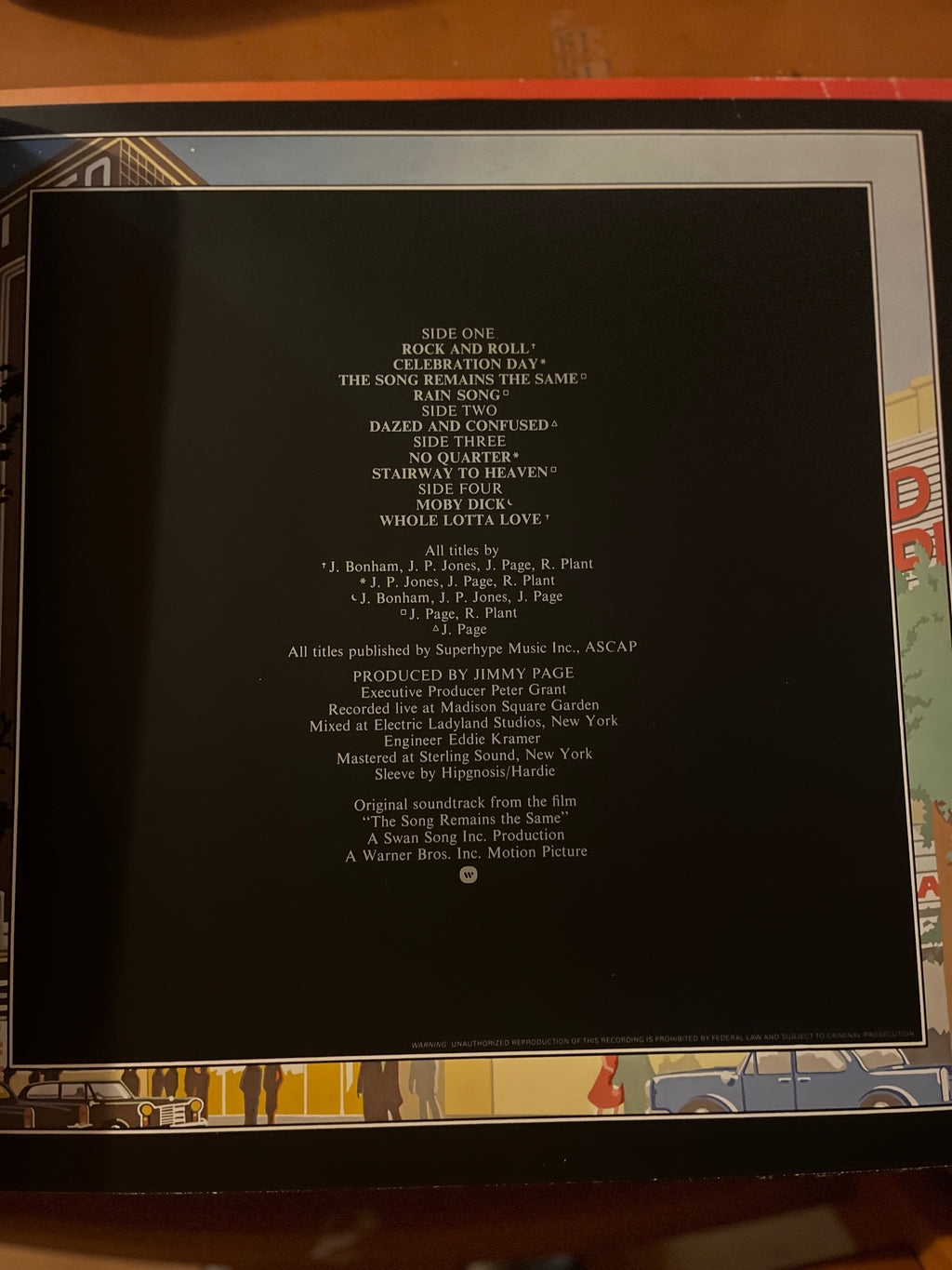 Led Zeppelin: The Song Remains The Same 2LP